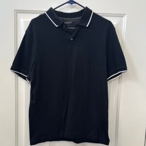 Banana Republic Black and White Polo Shirt